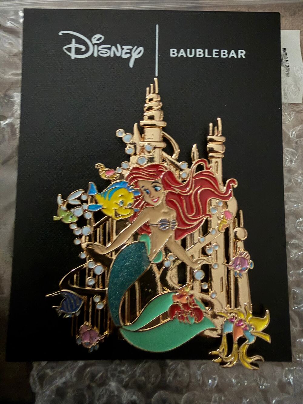 Disney BaubleBar Little Mermaid Pin - Ariel NEW